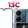 Комплект 2 в 1: Чехол + стекло для Xiaomi Redmi 13C 4G / прозрачн...