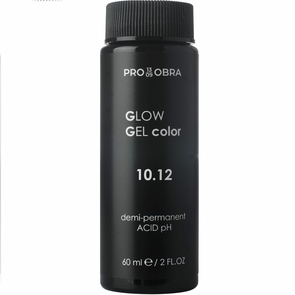 OBRA PRO13/09 Полуперманентный гелевый краситель GLOW GEL 10.12 Пепельный перламутровый светлый блонд, 60 мл