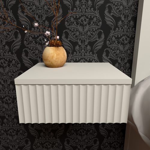 Изображение товара Тумба алмо Аква, подвесная, ЛДСП, МДФ, шариковые направляющие, 35 х 30 х 15 см Белый