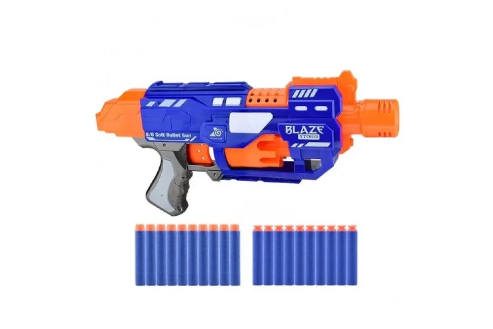 Пистолет игрушечный Zecong Toys BlazeStorm с мягкими пулями на батарейках ZC7033 - фото №10