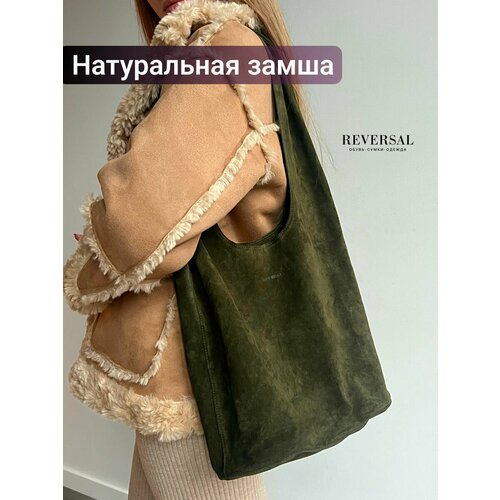 фото Сумка шоппер reversal, хаки