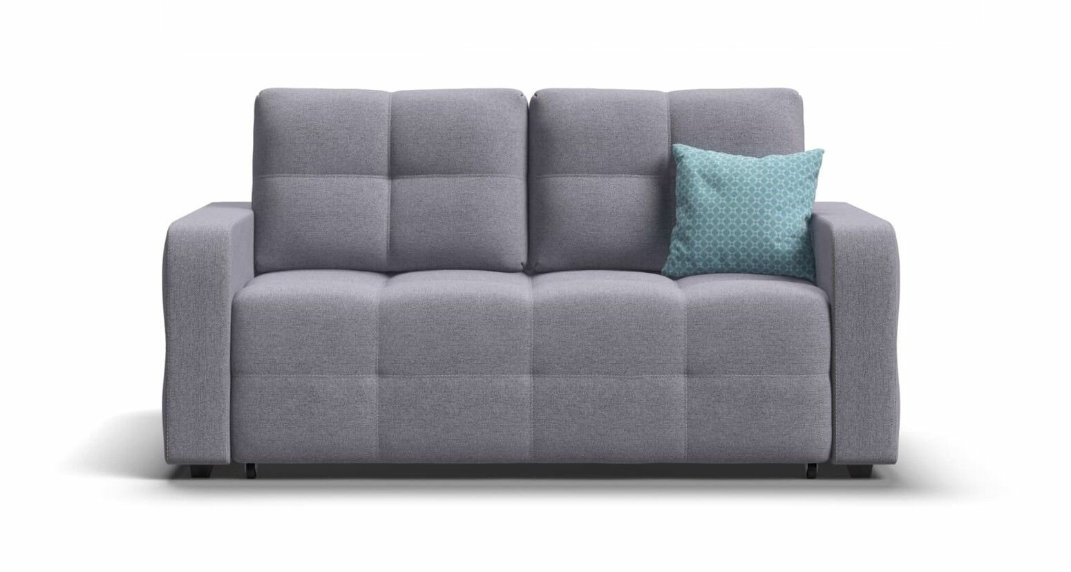 Диван-кровать Dandy Compact, механизм выкатной easy roll, рогожка Malmo платина, 167х112х88 см