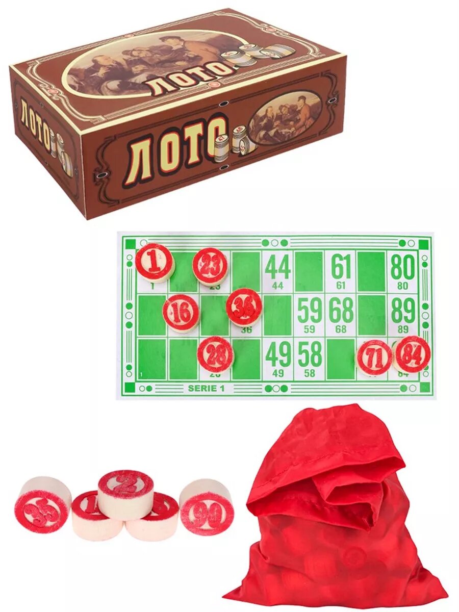 Настольная игра Лото Охотники на привале