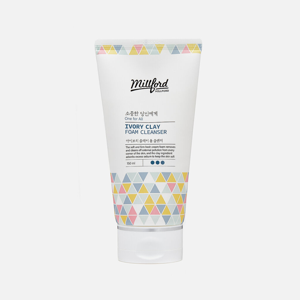 Очищающая глиняная пенка для умывания лица Millford "Ivory Clay Foam Cleanser"