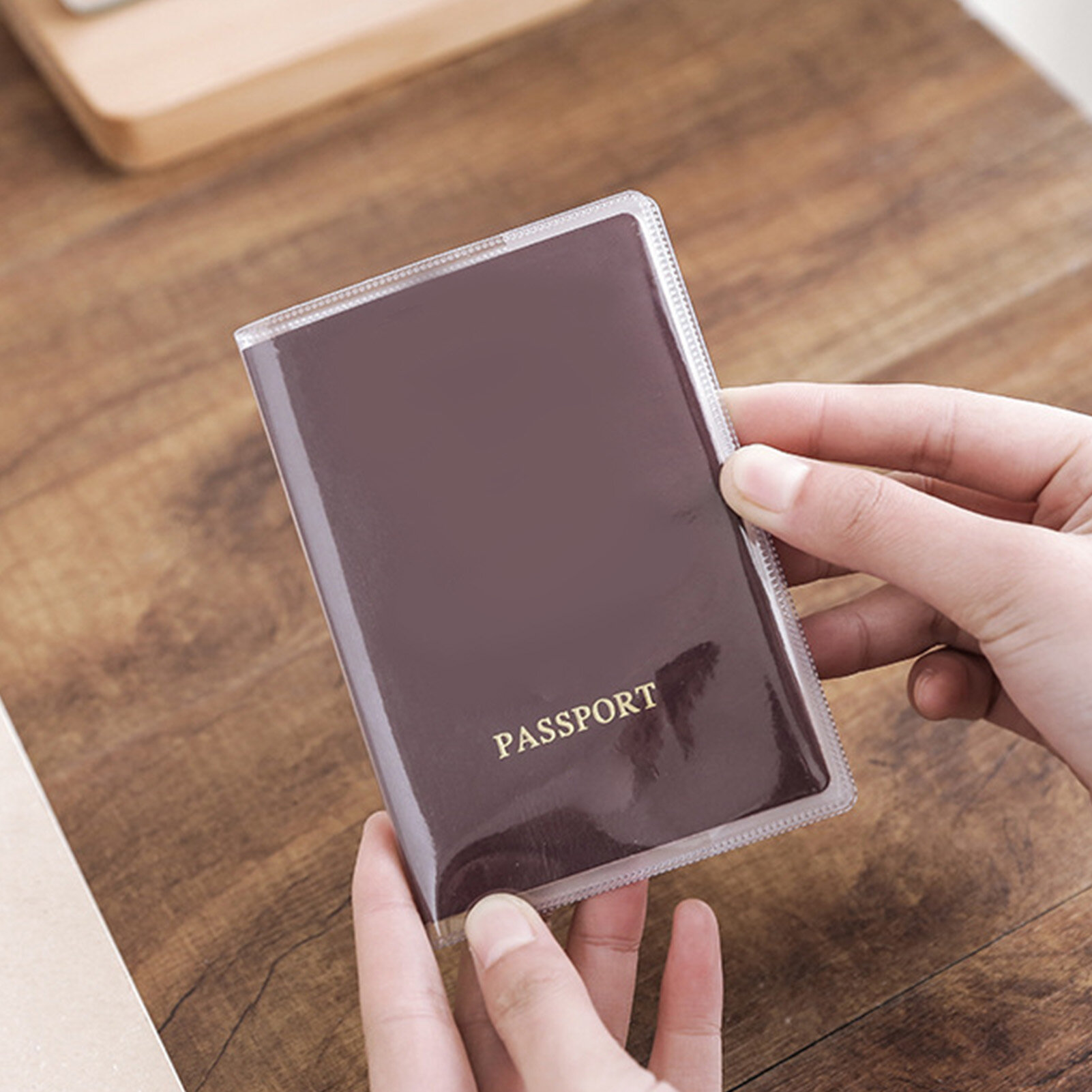 Матовая прозрачная обложка для паспорта, водонепроницаемая, ПВХ, портативная, модная, защитная для путешествий для удостоверений личности