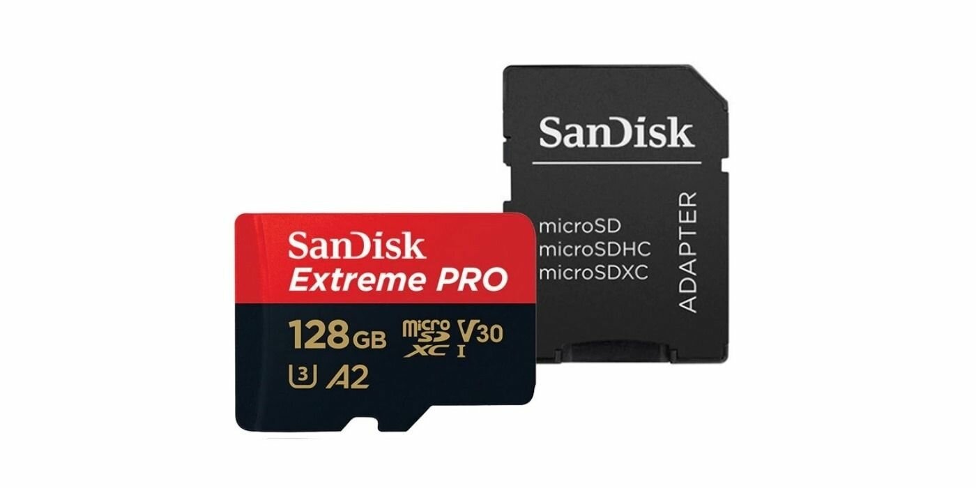 Карта памяти SanDisk Extreme Pro microSDXC 128 ГБ UHS-I, V30, A2, U3