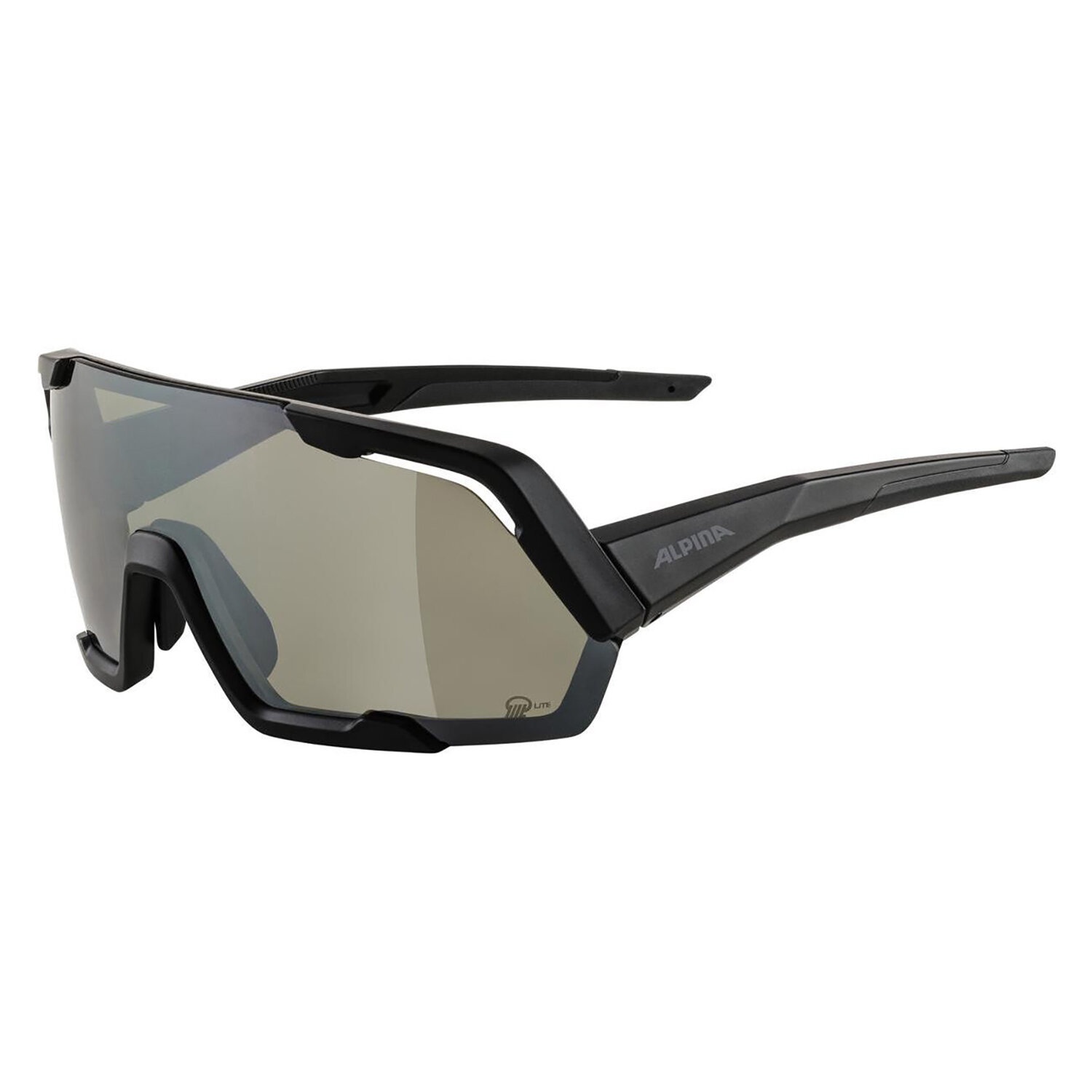 Очки солнцезащитные ALPINA Rocket Q-Lite Black Matt/Silver Mirror Cat.3, Hydrophobic, Fogstop (uni: one size)