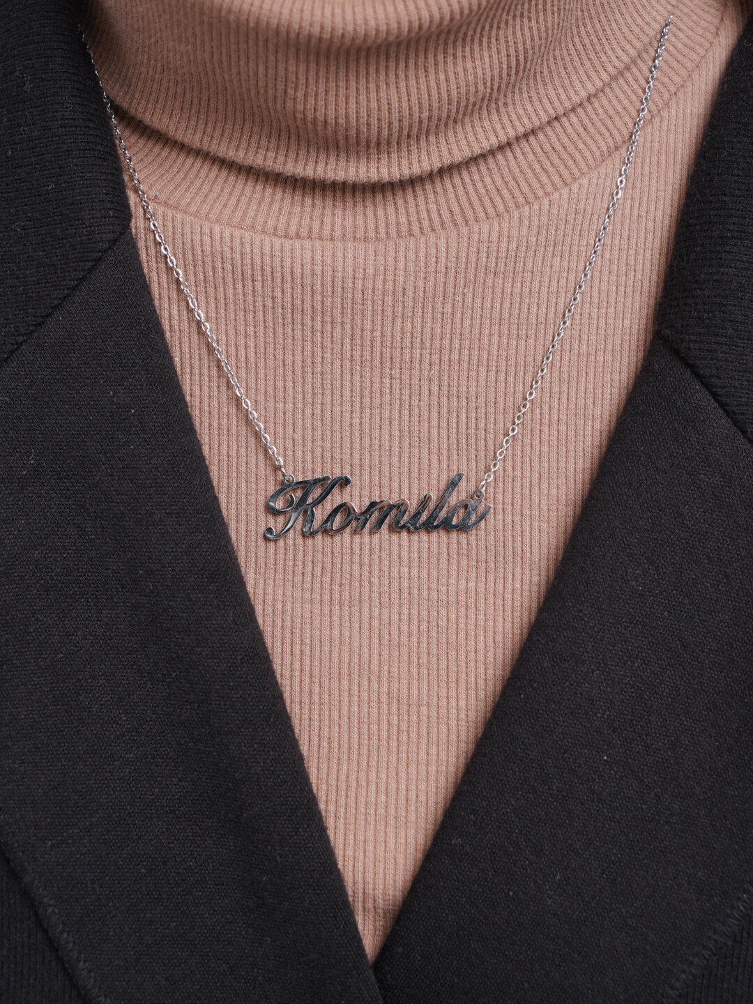 Цепь, 1 шт., длина 50 см, серебряный — фото 1