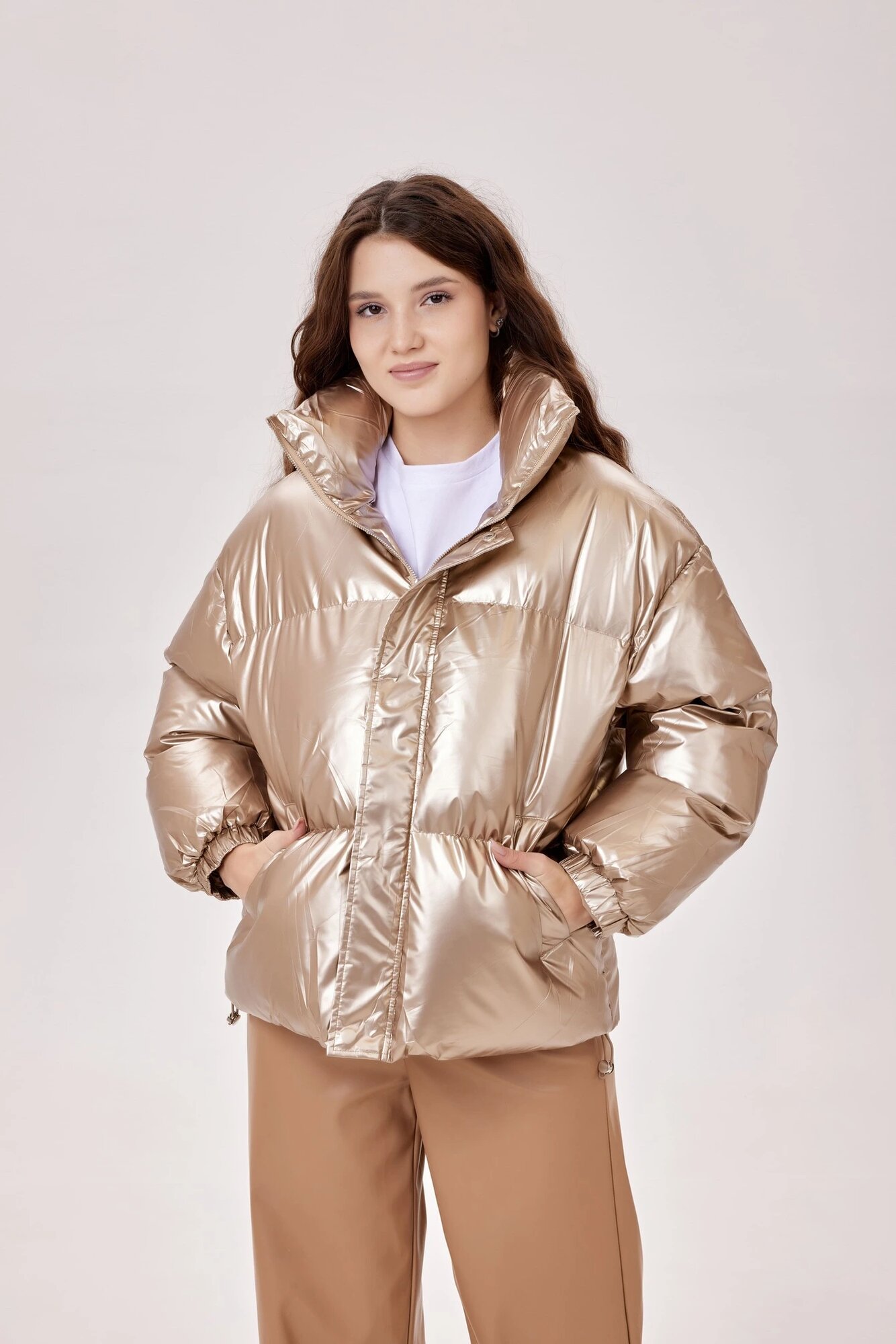Куртка Selfie, размер M, бежевый — фото 1