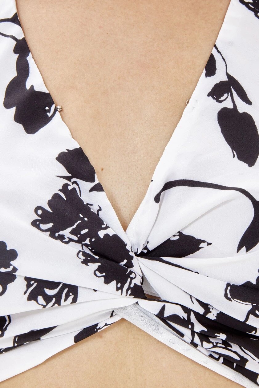 Топ Selfie, размер S, черно-белый — фото 1