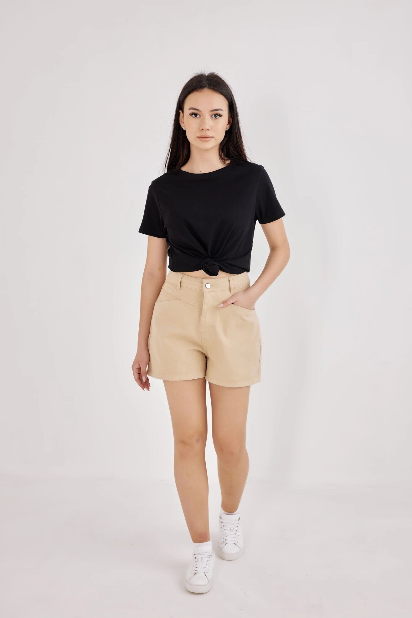 Футболка Selfie, размер XS, черный — фото 1