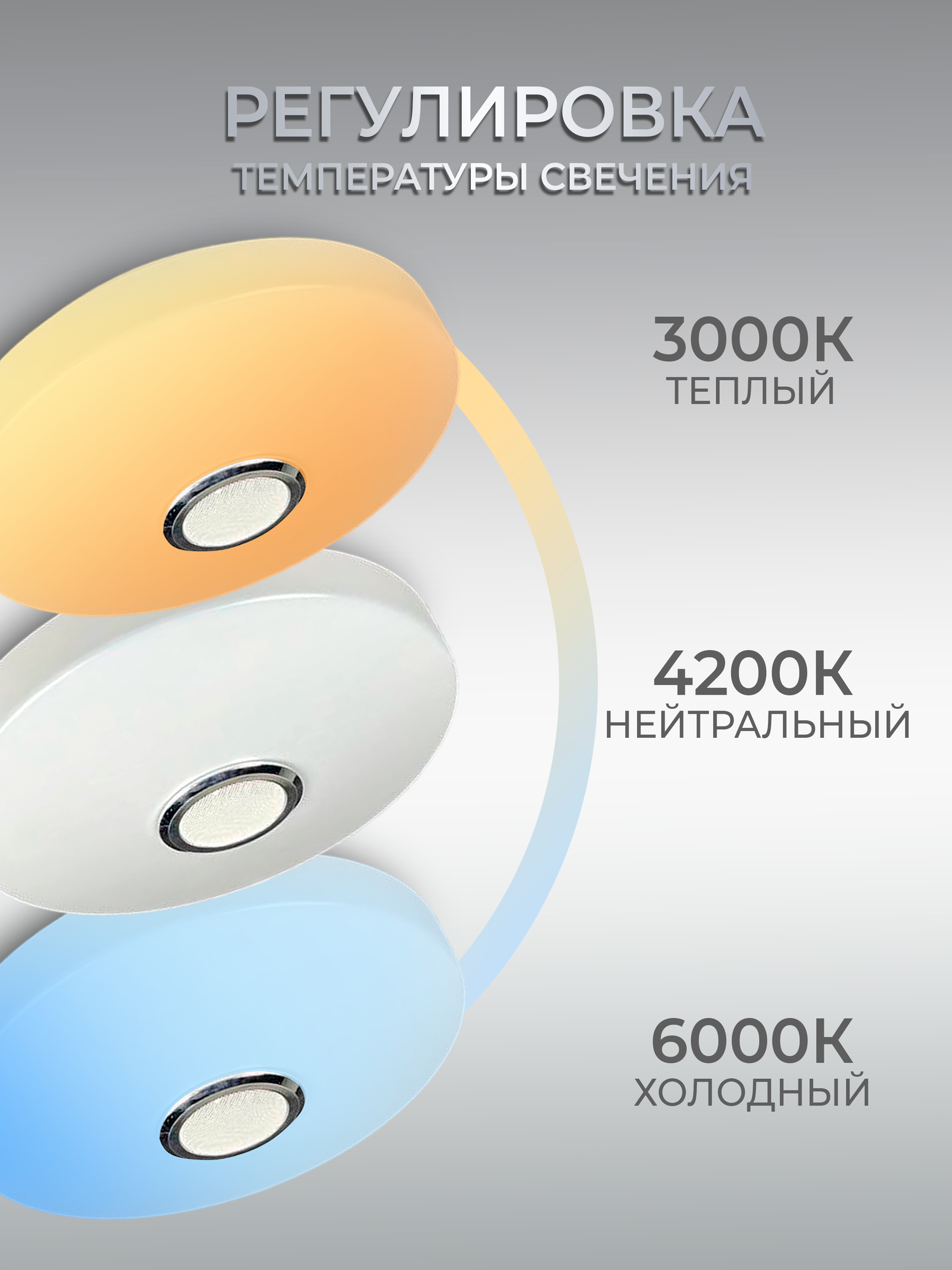 Люстра потолочная светодиодная с RGB и Bluetooth колонкой WEDO LIGHT — фото 1