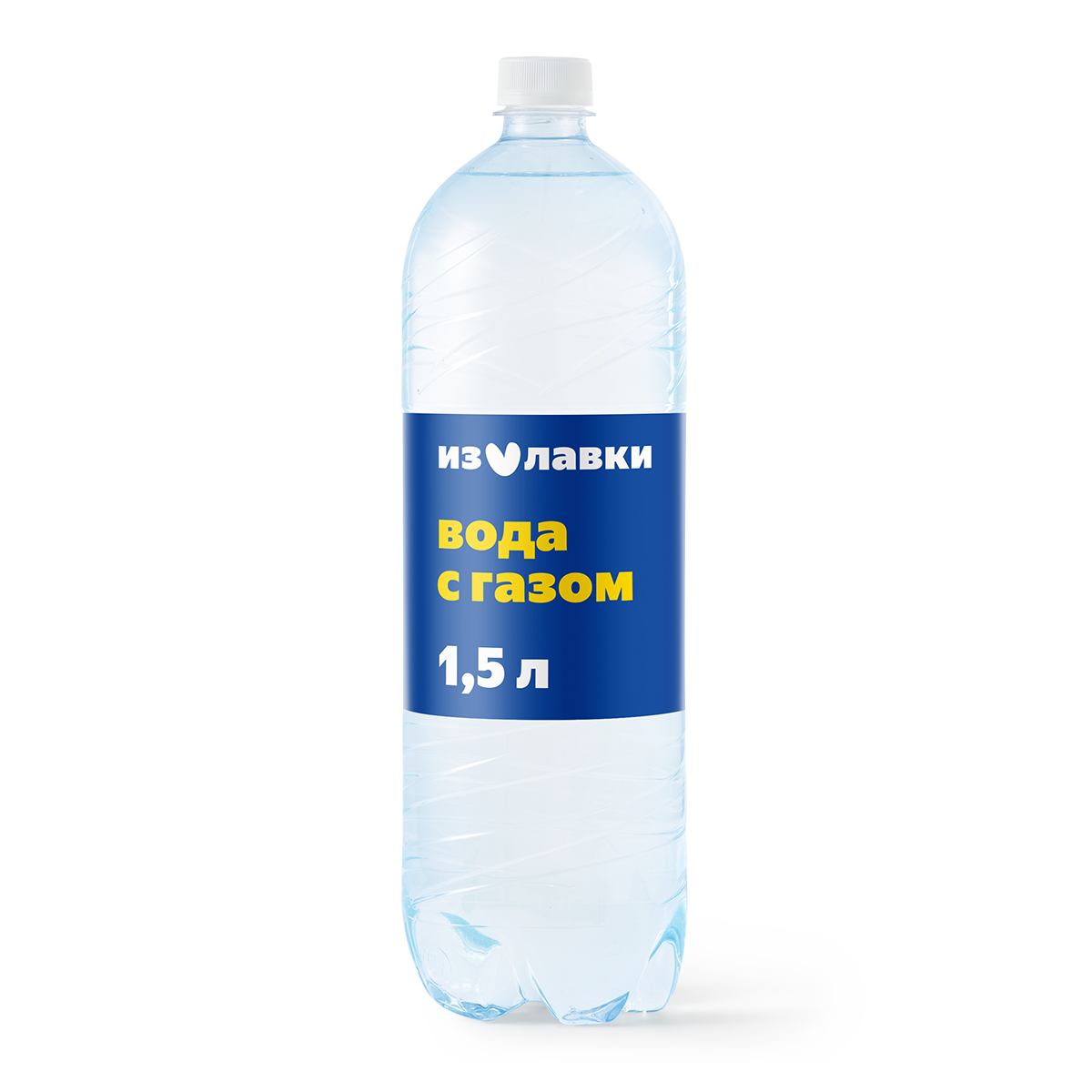 Вода «Из Лавки», газированная, в прозрачной пластиковой бутылке, 1.5 л