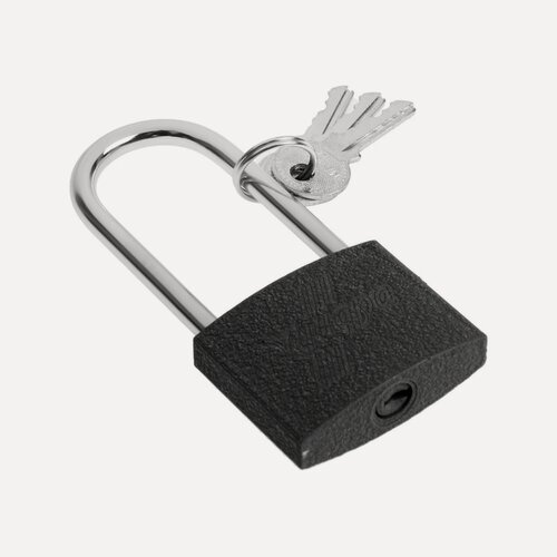 Изображение товара Замок навесной тундра, основание 45 мм, длинная дужка, 3 ключа, подвес