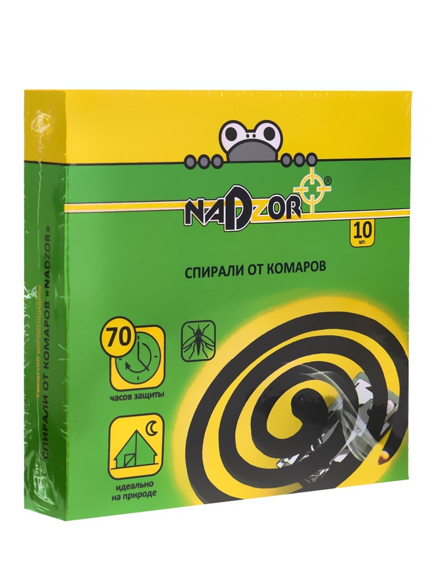 Спирали от комаров Nadzor черные 10 шт