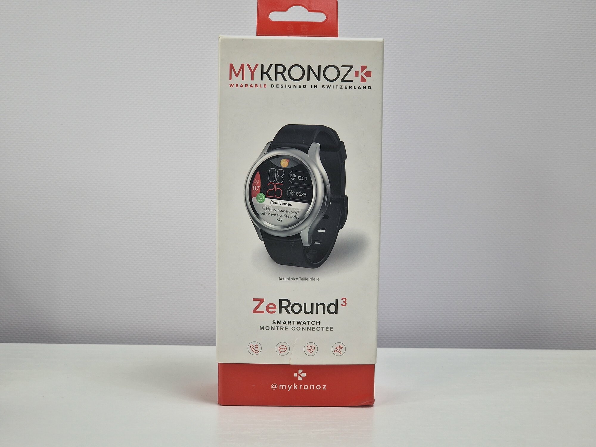 Умные часы MyKronoz ZeRound 3, silver black