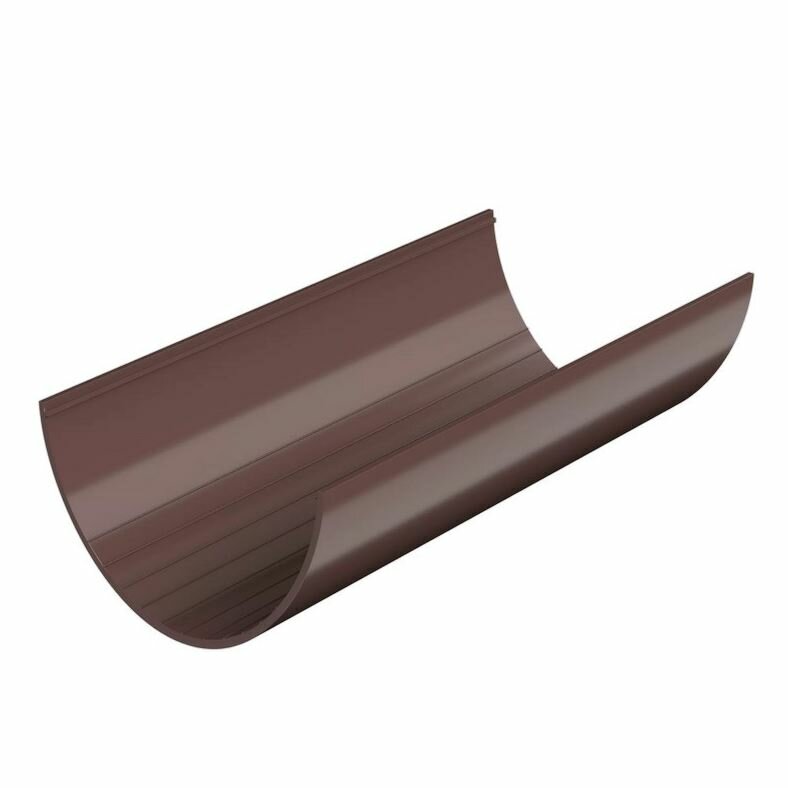 Желоб водосточный 15м технониколь ПВХ 125/82мм коричневый RAL 8016