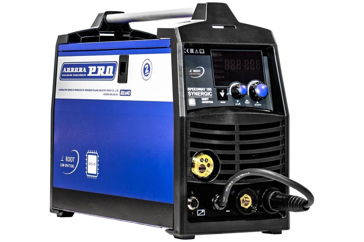 Сварочный полуавтомат Aurora PRO Speedway 185 Synergic (MMA, MIG/MAG, TIG DC)