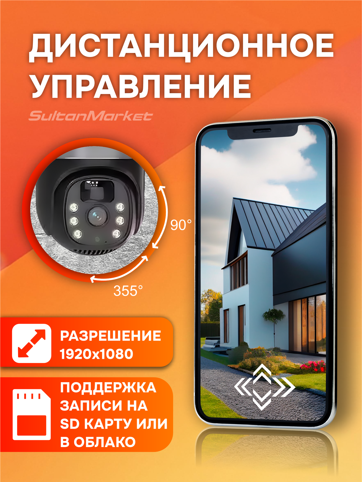 Уличная Двойная камера 4G LTE, с микрофоном, ночной съемкой, датчик движения/на солнечных батареях — фото 1