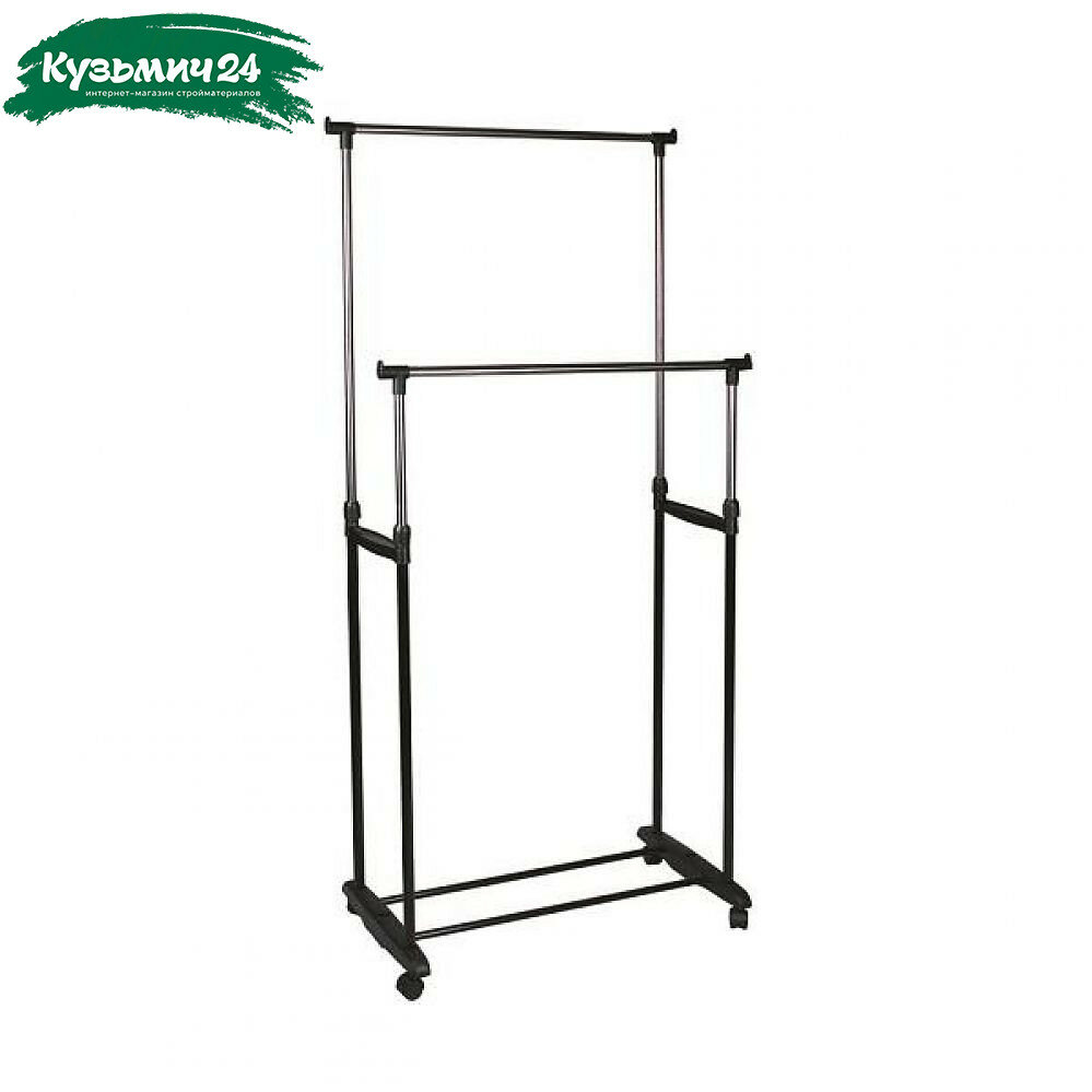 Вешалка напольная на колесах 78х42х93х168 см Рыжий кот