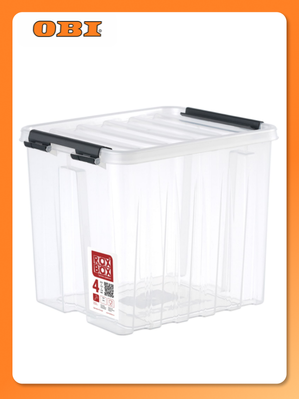 Контейнер ROXBOX полипропиленовый прозрачный 180х170х210 мм 45 л