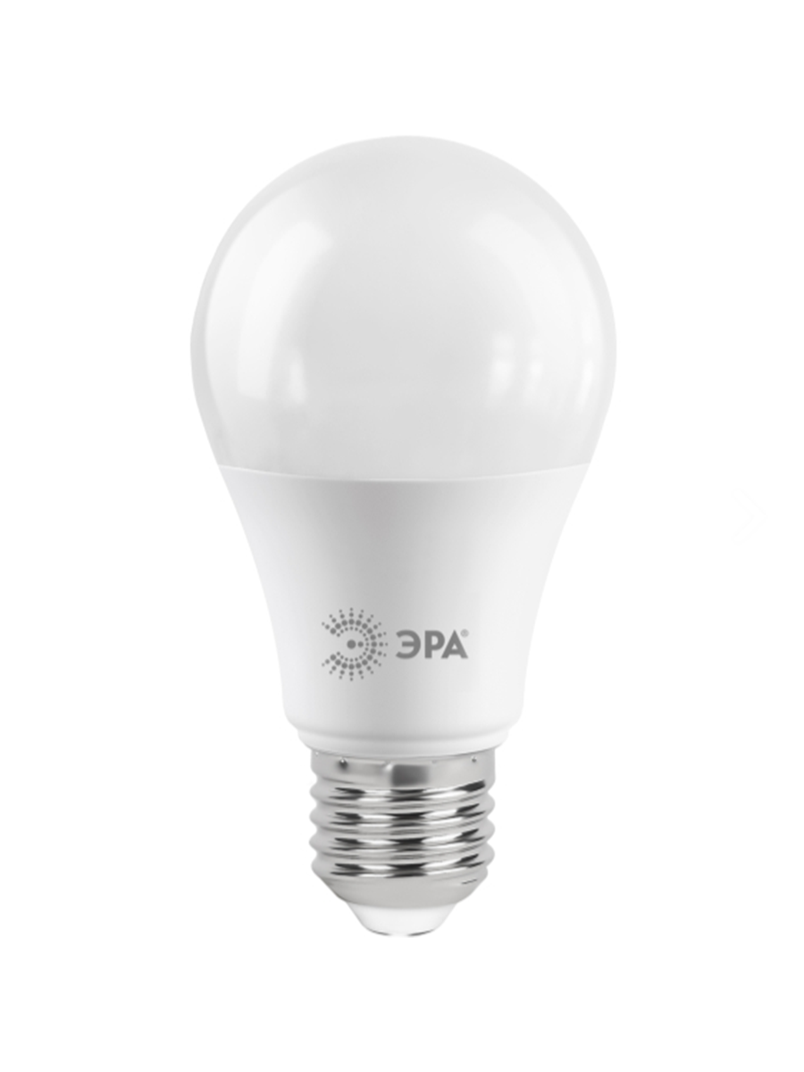 Лампочка светодиодная ЭРА 21Вт 1680лм 6000К Е27 A65 холодный белый свет груша