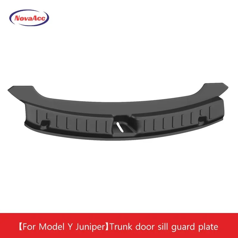 Накладка на порог багажника автомобиля для Tesla Model Y Juniper 2025 моющаяся накладка с защитой от царапин - износостойкая защита заднего бампера