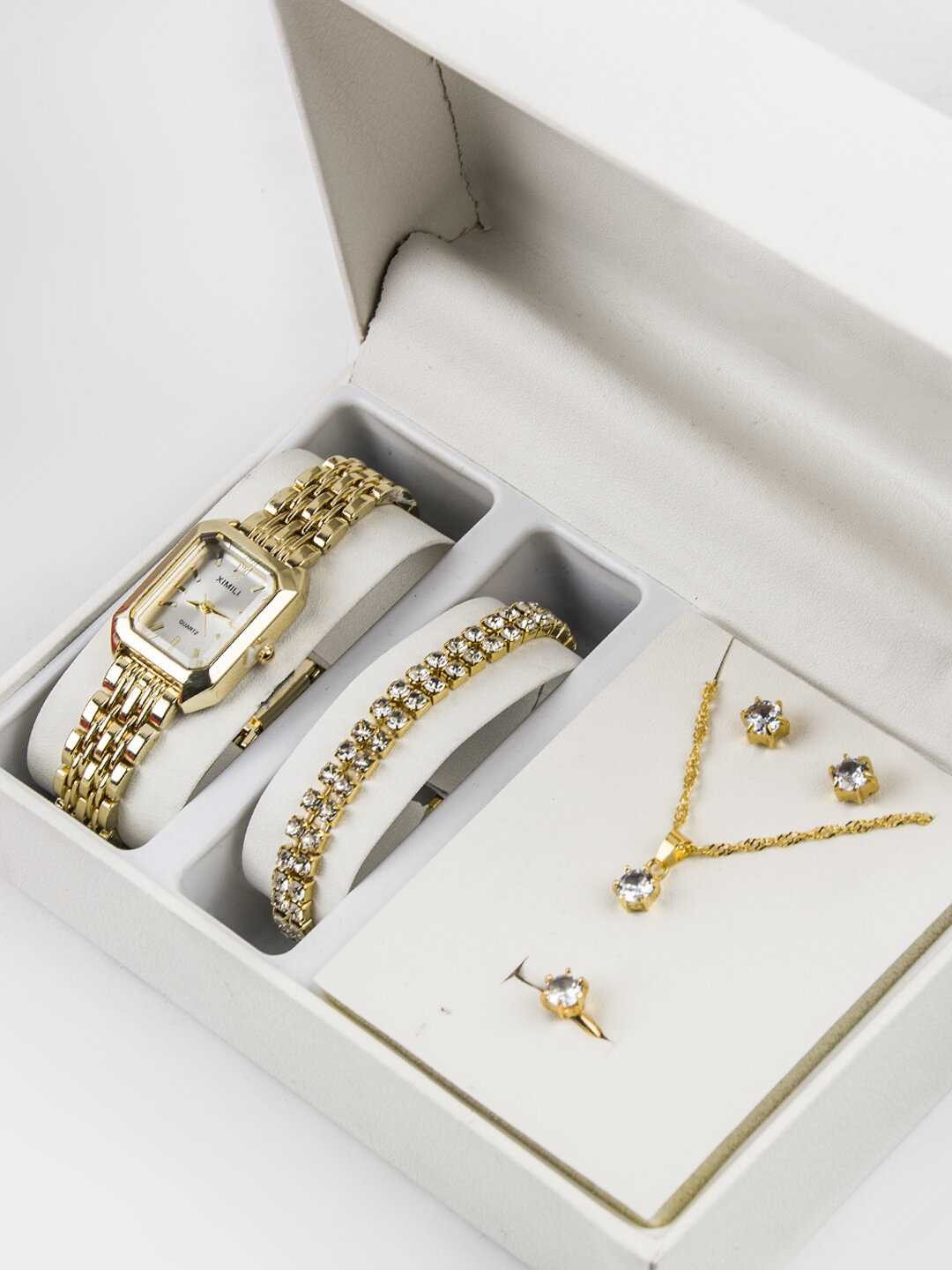 Комплект бижутерии: браслет, аквамарин синтетический