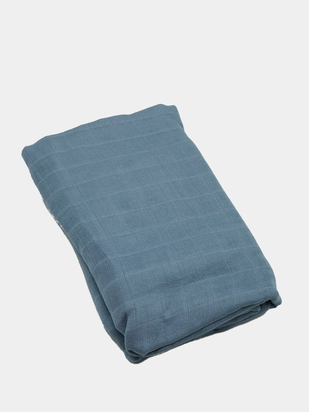 Пеленка муслиновая, 30% хлопок, 70% бамбуковое волокно, синяя — фото 1