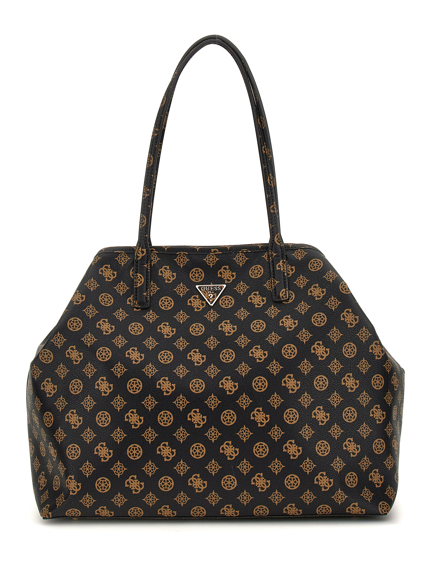 Сумка GUESS, 2 шт., фактура тиснение, коричневый — фото 1