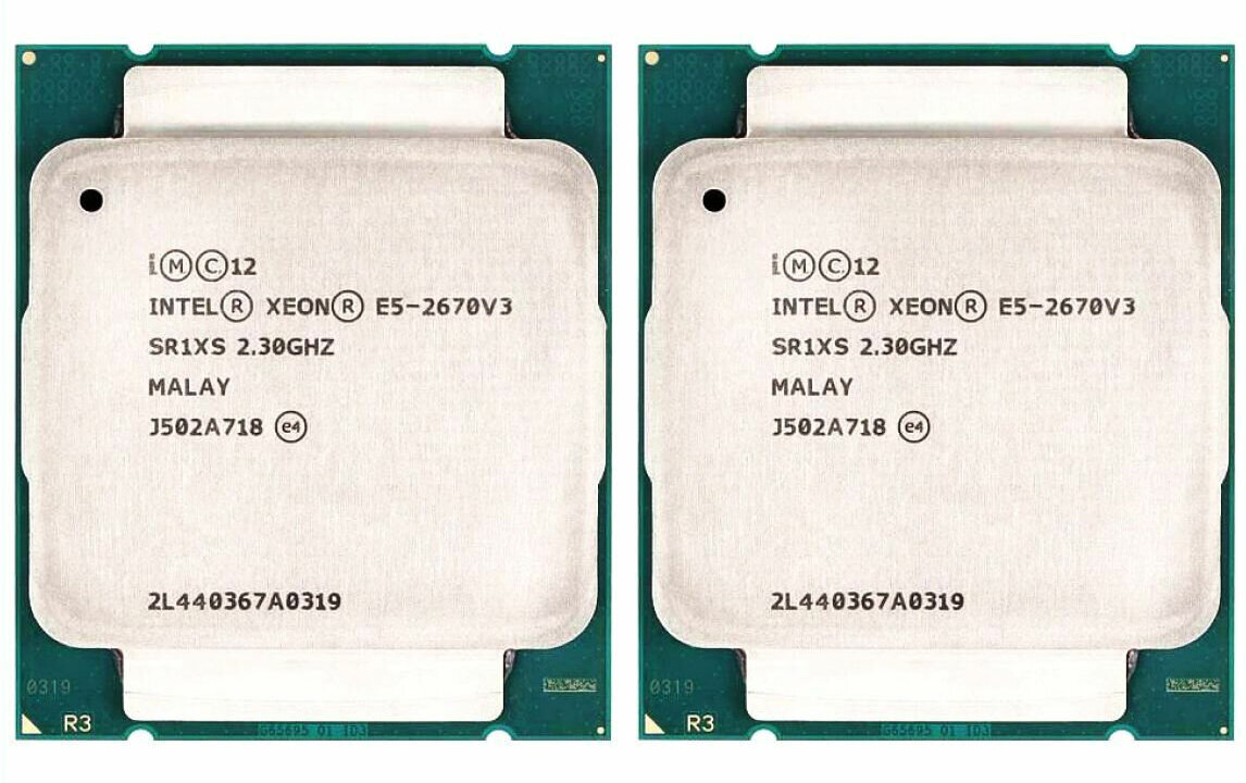 Процессор Intel Xeon E5-2670 v3  2шт. LGA2011-3 12 x 2300 МГц