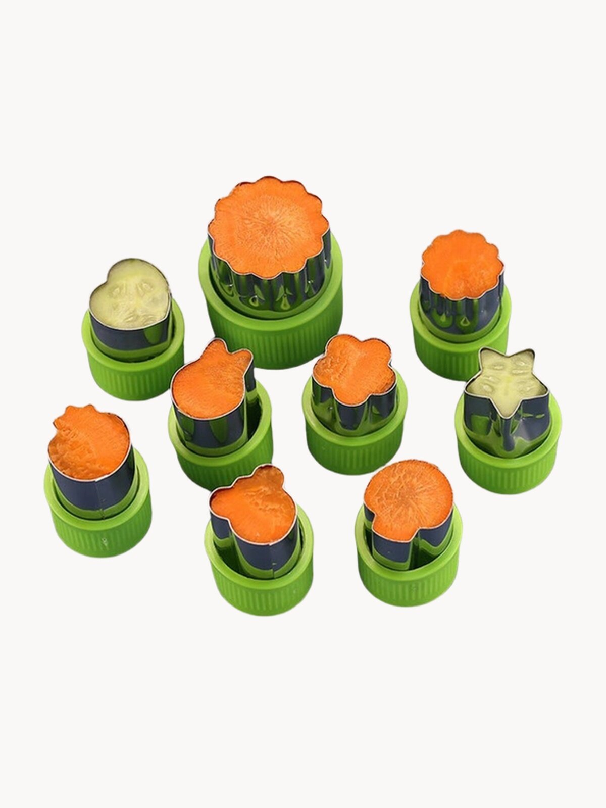 Набор форм для канапе Edilium, металл, пластик, разъемные, 9 шт