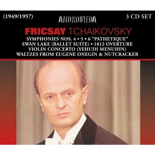 Audio CD Tchaikovsky, Violin Concerto w.Yehudi Menuhin. Rec. 9 / 49 ; 1812 Overture w.RIAS Chorus. Rec. 1 / 53 (3 CD) shostakovich symphonies 6