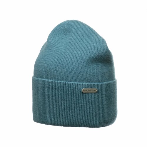фото Шапка бини андерсен, размер 54-56, бирюзовый, зеленый