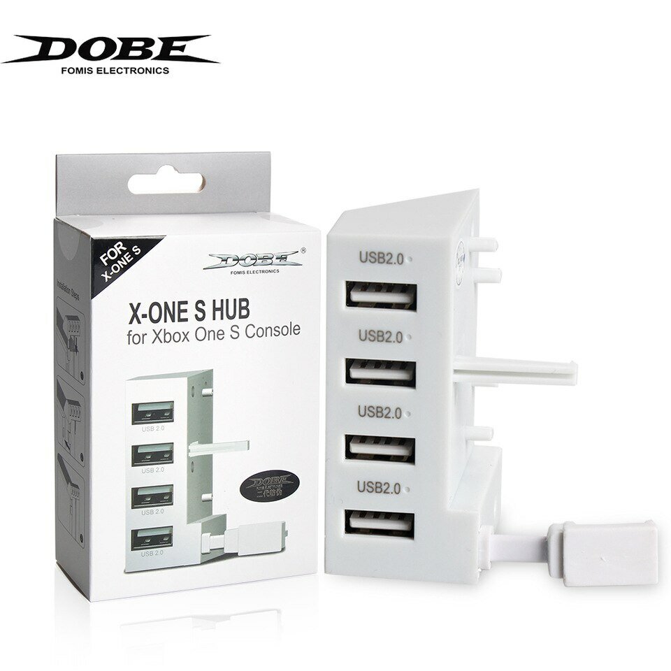 Переходник USB Hub USB 4 White для Xbox One S DOBE (TYX-795S)