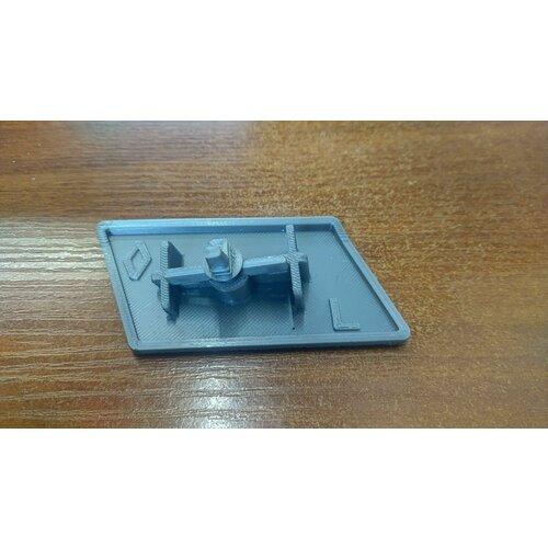 Левая крышка форсунки омывателя фар Renault Koleos 2008-2011 дорестайлинг серая ( 3D печать)