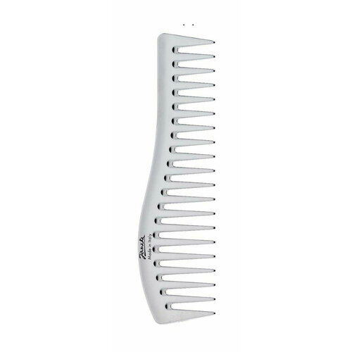 Хромированная расческа для волос / Janeke Silver Large Wide Tooth Comb