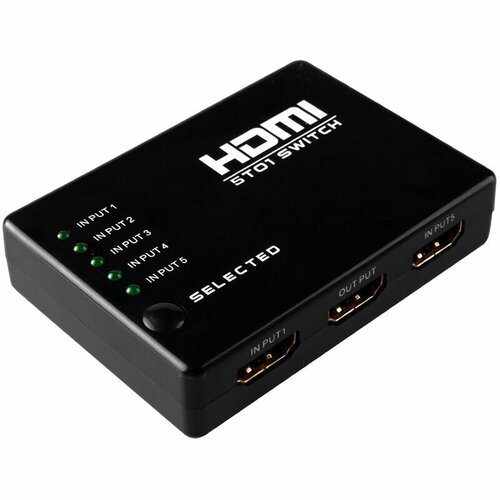 greenconnect переключатель hdmi 2 0 4k 60hz 4 4 4 18g 3 к 1 серия greenline gl v301n greenconnect переключатель greenline hdmi 2 0 4k 60hz 4 4 4 18g 3 к 1 gl v301n Greenconnect 5 x HDMI (f) - HDMI (f)