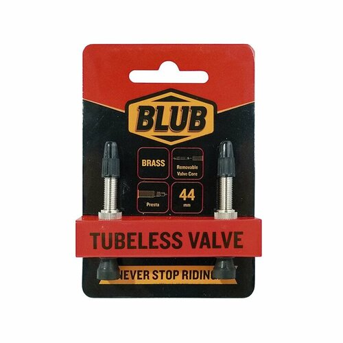 фото Ниппель бескамерный blub tubeless valves 2шт brass