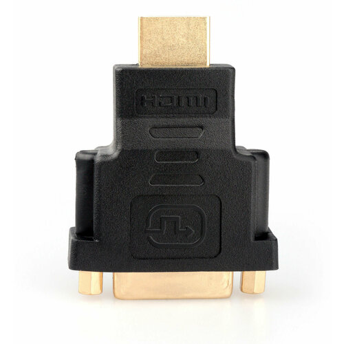 адаптер acd dahif 01b [acd dahif 01b] hdmi dvi golden plated 19m 25f черный Переходник HDMI <-> DVI Cablexpert, 19M/25F, золотые разъемы, пакет