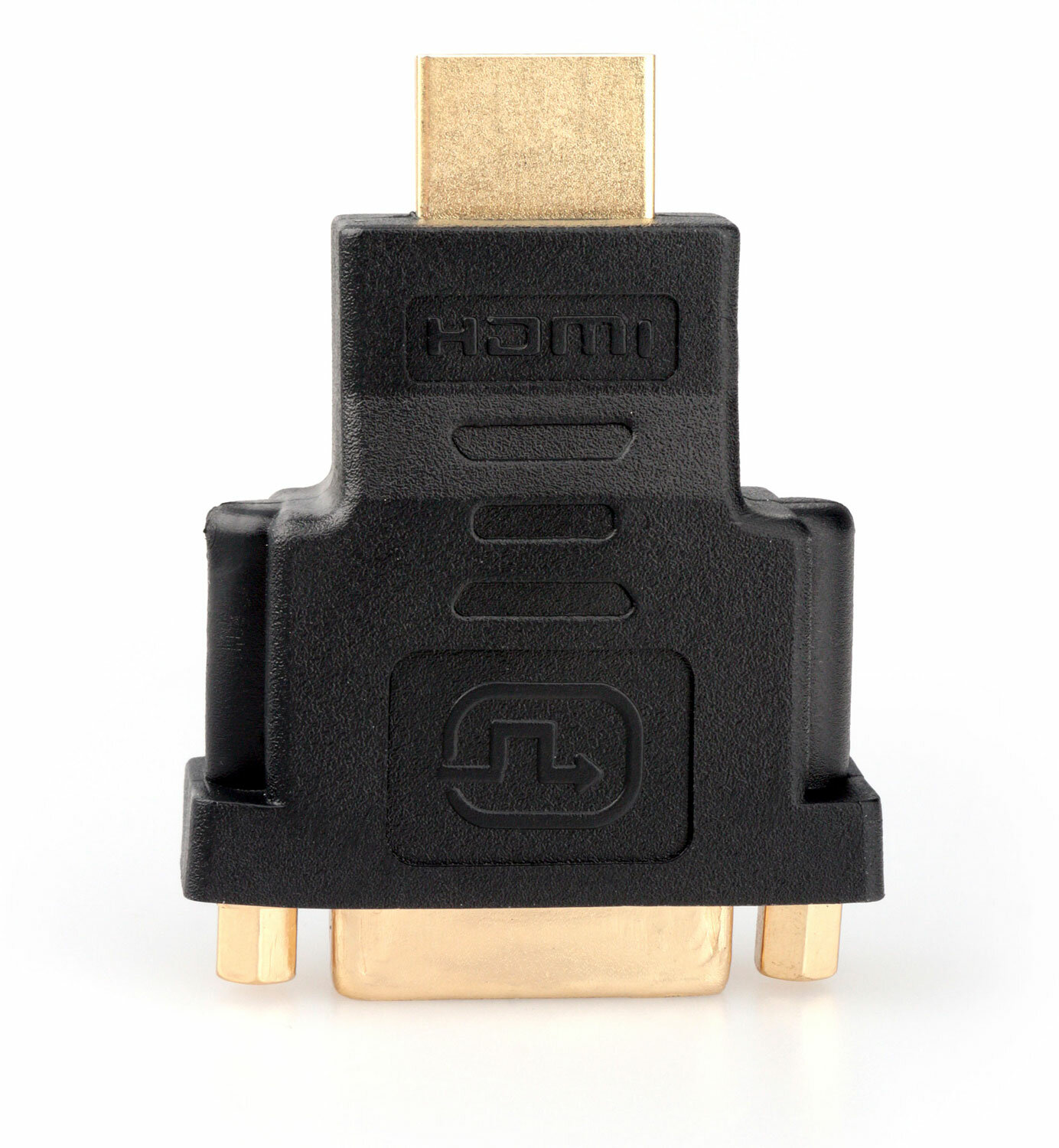 Переходник HDMI <-> DVI Cablexpert, 19M/25F, золотые разъемы, пакет