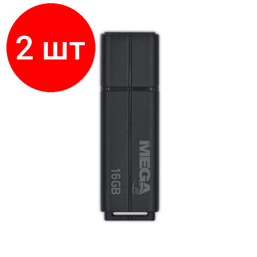 Комплект 2 штук, Флеш-память ProMega jet, 16Gb, USB 2.0, чер, PJ-FD-16GB-Black