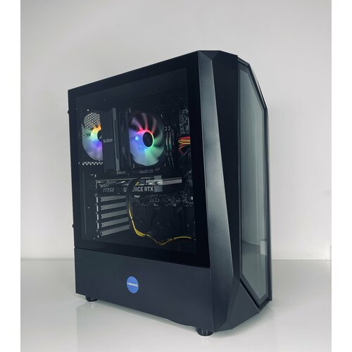 Игровой компьютер CyberNote D65 (Intel Core i7-10700F 2.9ГГц, DDR4 16Гб, SSD 512Гб, NVIDIA GeForce RTX3060 12Гб, Win10Pro) черный