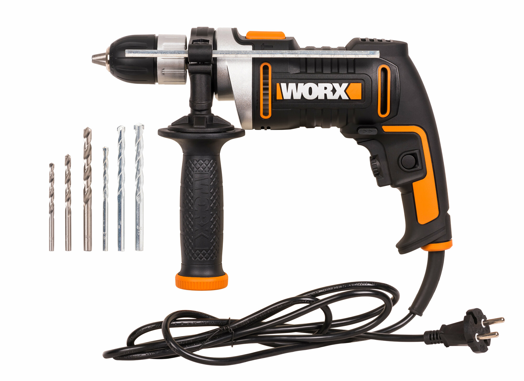 Дрель-ударная Worx WX328, 800Вт, кейс