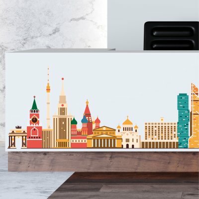 Наклейка интерьерная на стену «Ансамбль Москвы»