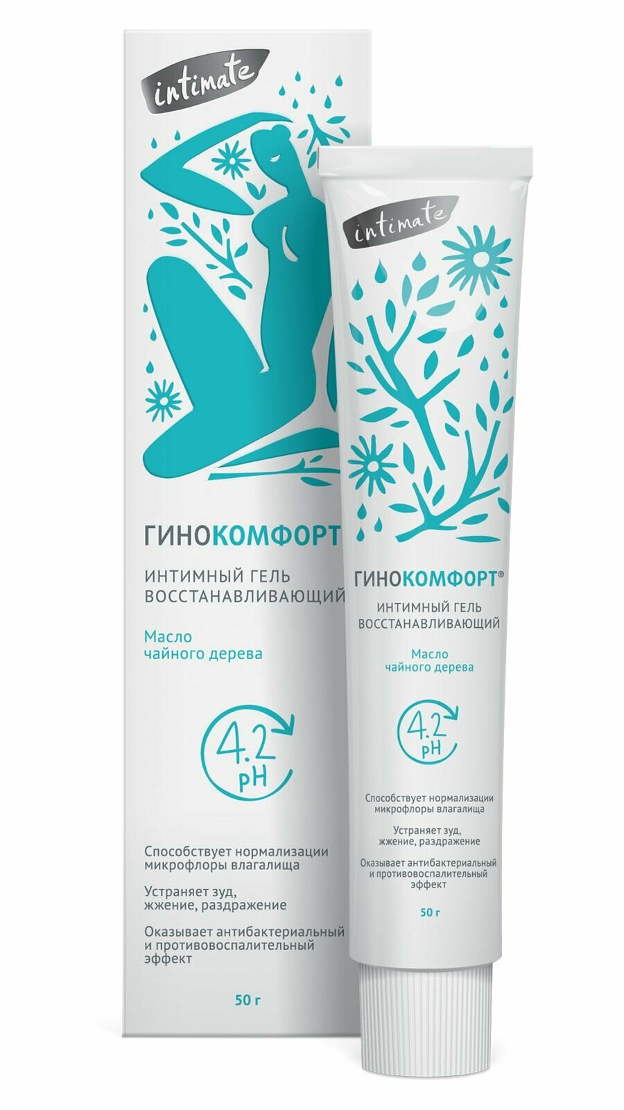 Гинокомфорт гель восстанавливающий pH баланс 50 г