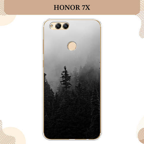 Силиконовый чехол Туманный лес на Honor 7X 2017 / Хонор 7Х 2017 силиконовый чехол девочка весна на honor 7x 2017 хонор 7х 2017