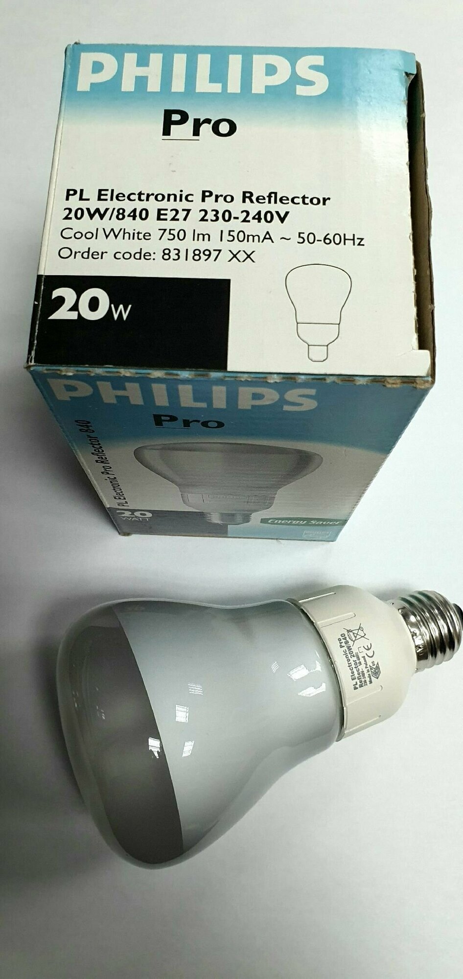 Лампа энергосберегающая PL Electronic Pro Reflector R80 20W/840 E27 PHILIPS