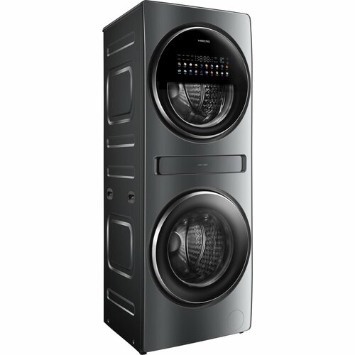 Стиральная машина c сушкой HIBERG TOWER i-DD 107-612 Sd с двумя барабанами инвертор прямой привод цвет темно-серый 17999000₽