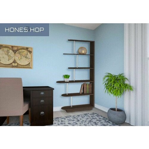 Стеллаж Ясмин ЛДСП венге цава 82х28х167 9565₽